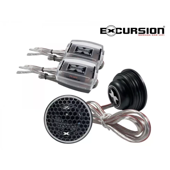 Excursion RX-8C  2-drożny zestaw głośnikowy SQ: 2 tweetery 26mm, 2 woofery 200mm, 4 zwrotnice pasywne (2xLP, 2xHP) - 2ohm, 150/400W, 95dB, 35-30000Hz,